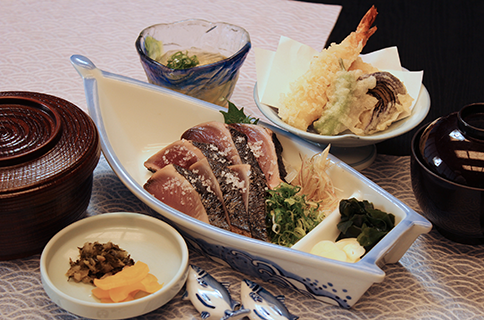 Tataki Teishoku (bonito set)